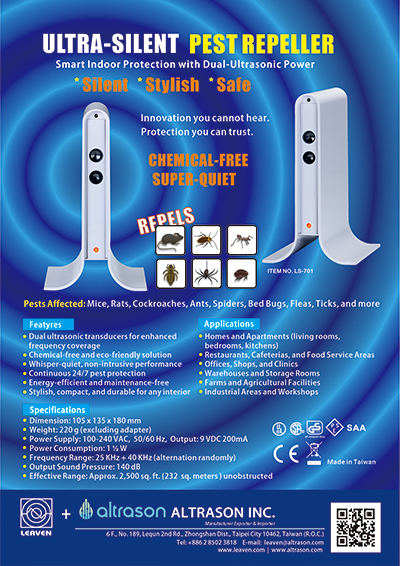 ultra silent pest repeller (w/adaptor) ultra silent pest repeller (w/adaptor)