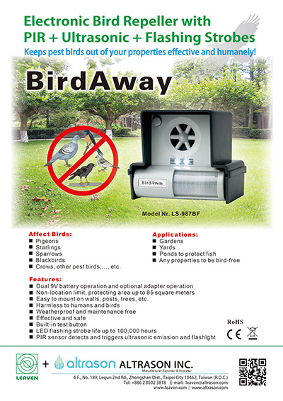 ultrasonic bird away ultrasonic bird away
